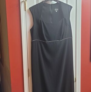 Onyx Nite Black Maxi Dress with Rhinestone Waistline